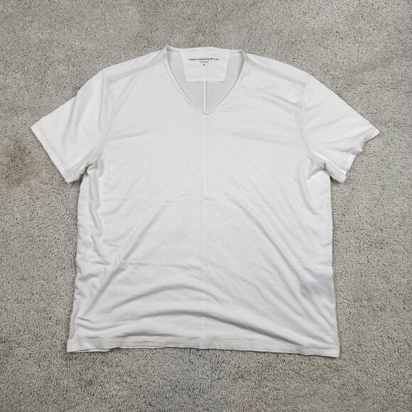 John Varvatos Other - John Varvatos Men's V-Neck Tee XL White Cotton Short Sleeve Casual Classic Fit
